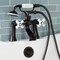 Kingston Brass Deck Mount Clawfoot Tub Faucet with Hand Shower, Oil Rubbed Bronze KS268PXORB - alternate 4